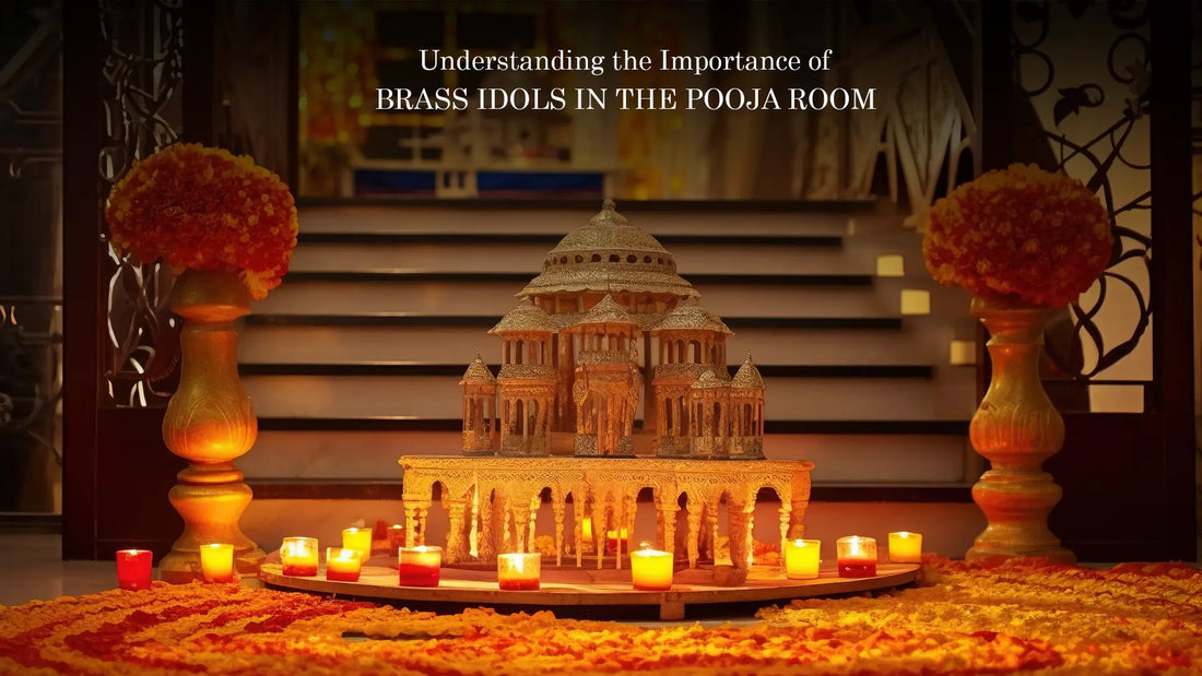 Brass Idols in pooja room
