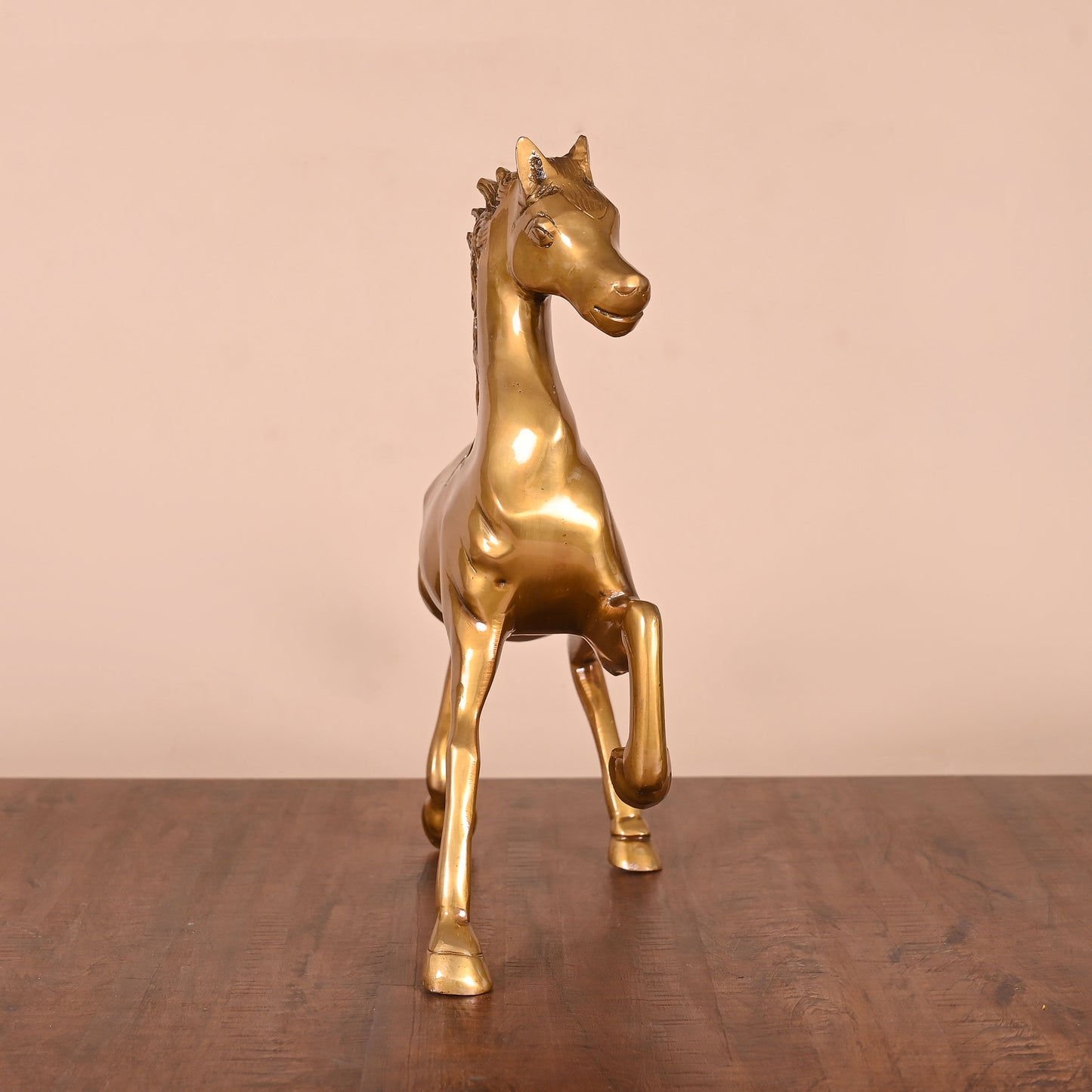 Brass Running Horse Showpiece