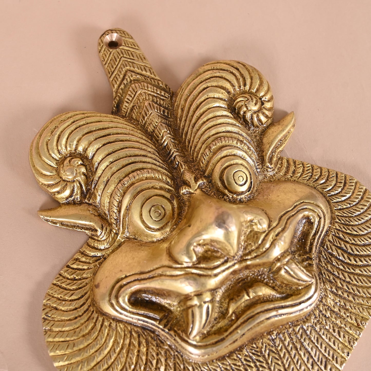 Brass Yali Wall Hanging