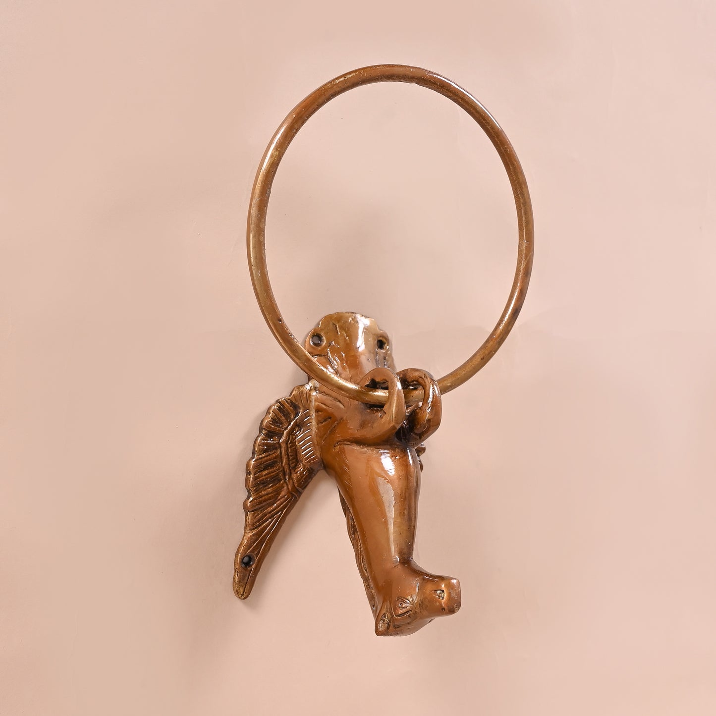 Brass Flying Angel Horse Design Towel Hanger