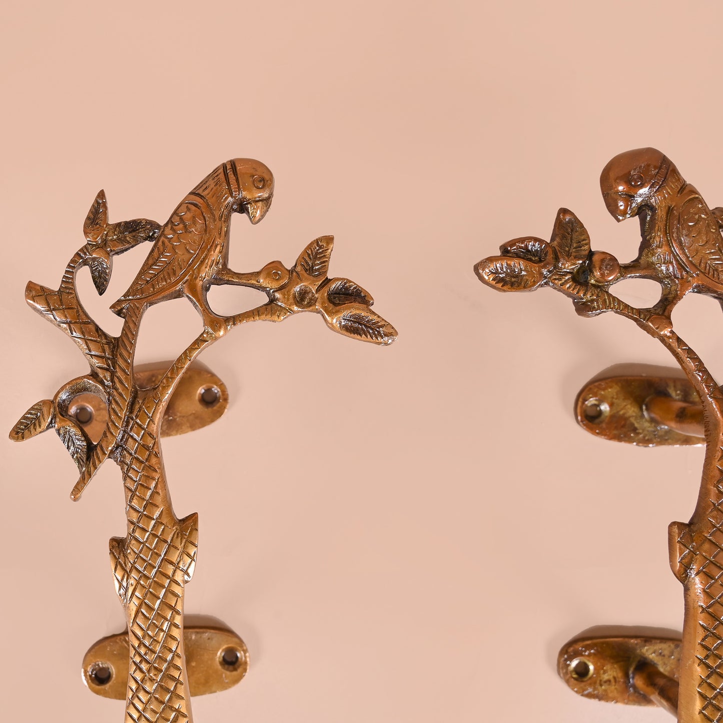 Brass Love Birds on Tree Showpiece 9"