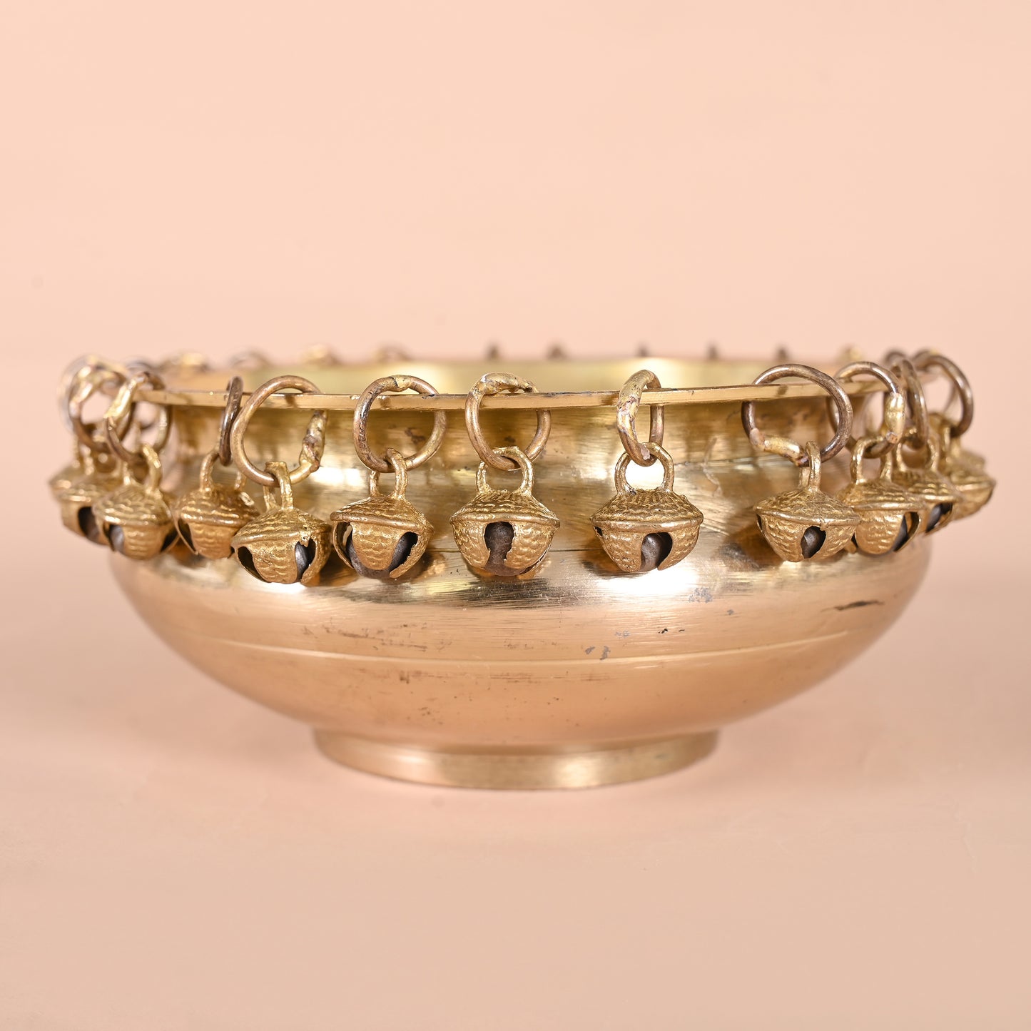 Brass Urli Ethnic Traditional Bowl with Bells