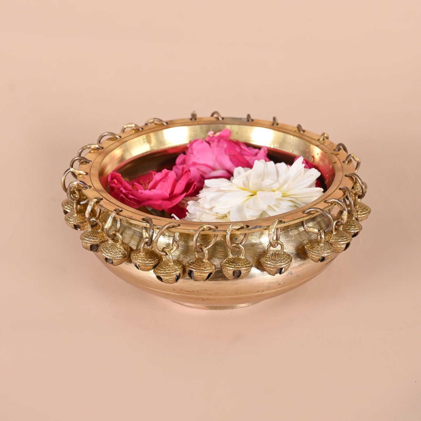 Brass Urli Ethnic Traditional Bowl with Bells