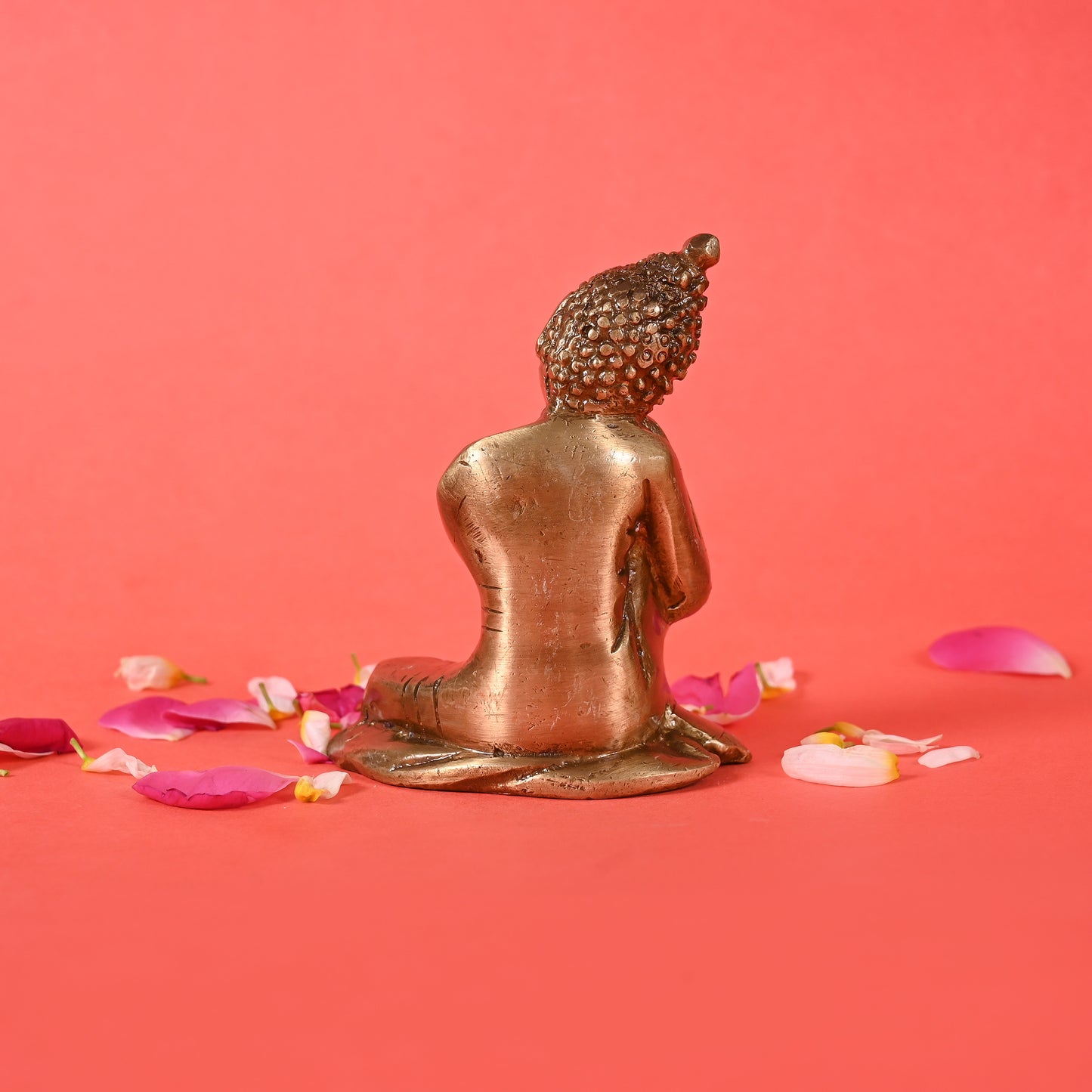 Brass Buddha Resting Showpiece