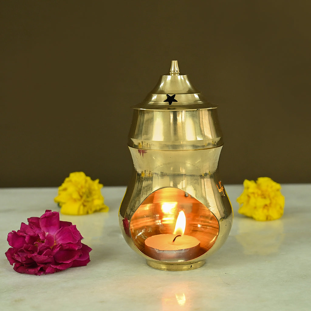 Brass Diffuser Diya for Camphor