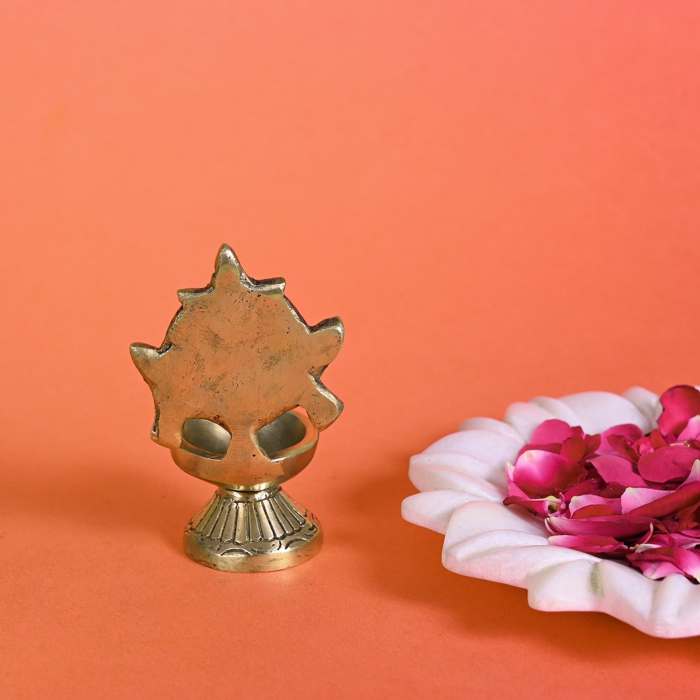 Brass Chakra Diya (4")