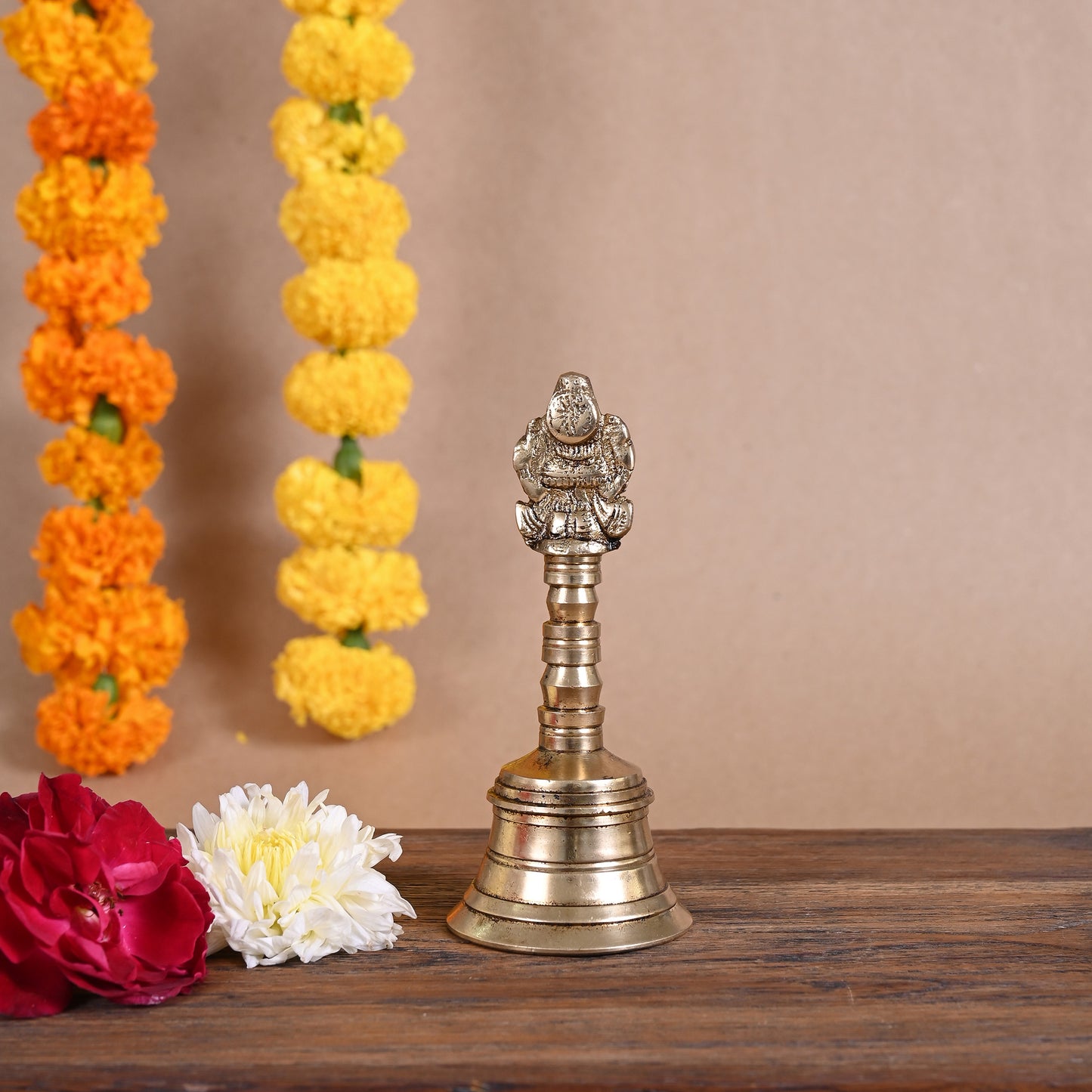 Brass Ganesh Pooja Ghanti ( 5" )