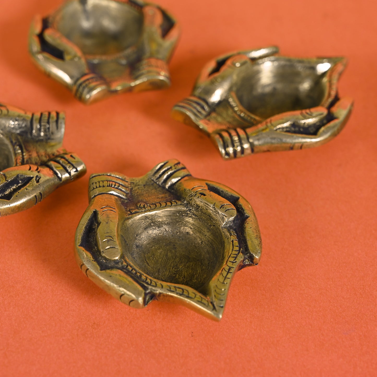 Brass Hasth Diya S/4 ( 1")