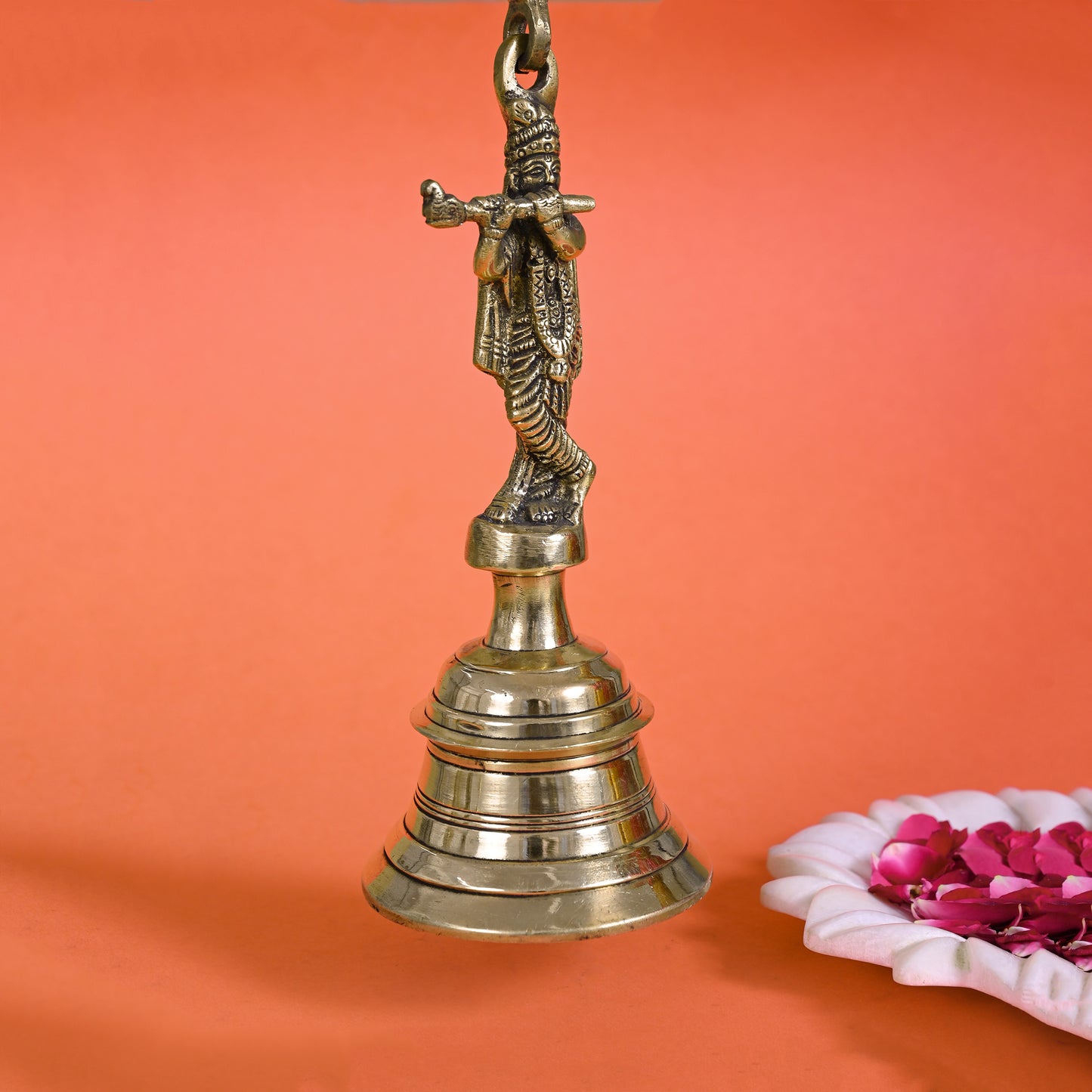Brass Krishna Bell ( 8" )
