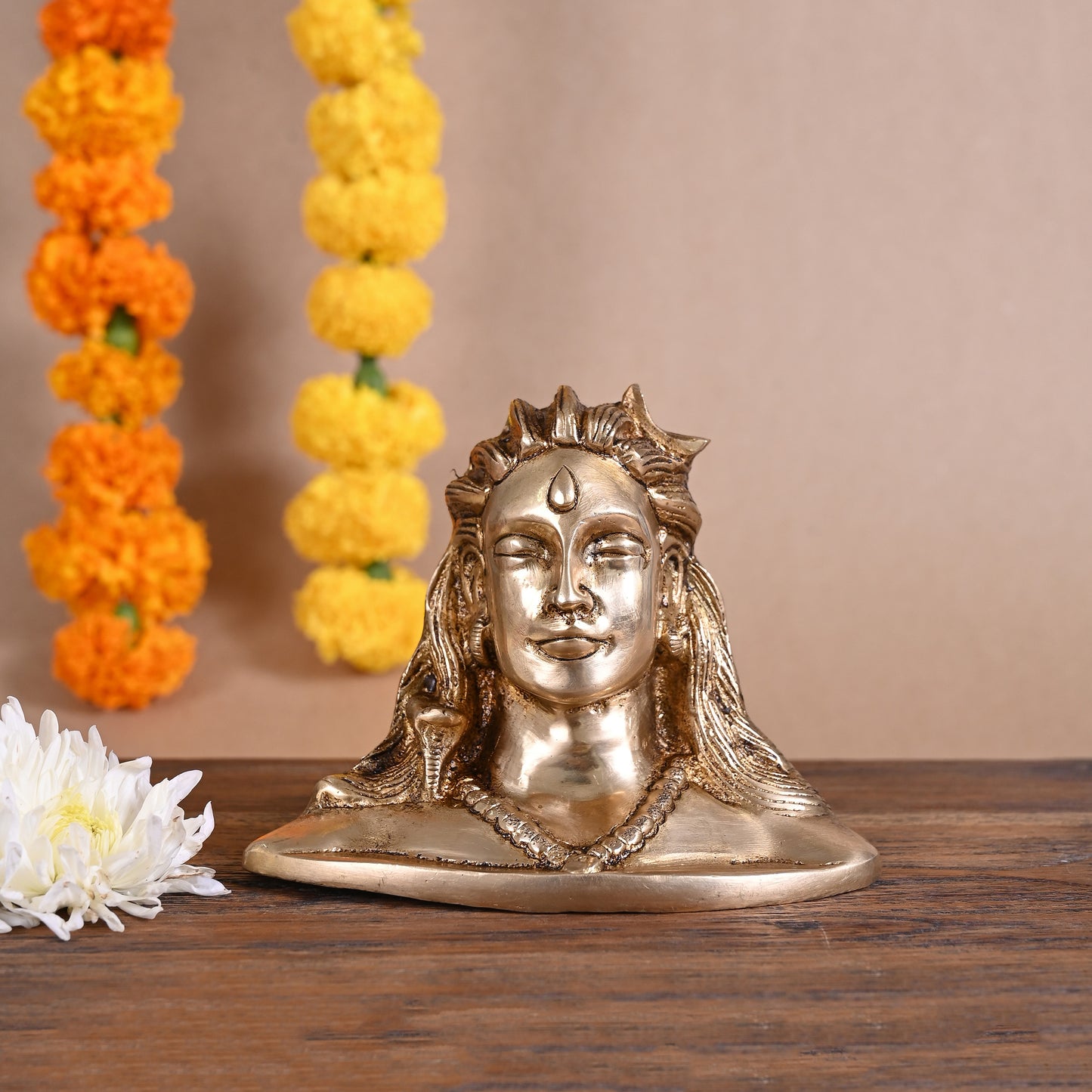 Lord Shiva Brass Statue (3.5")