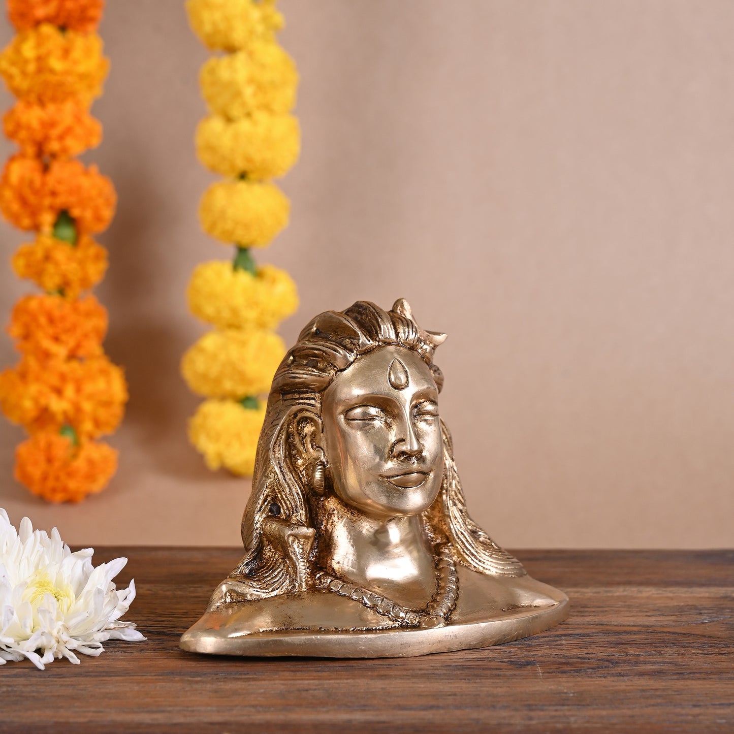 Lord Shiva Brass Statue (3.5")