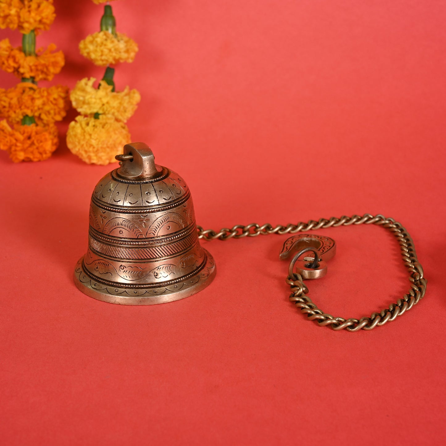 Handcarved Brass Bell ( 24.5" )