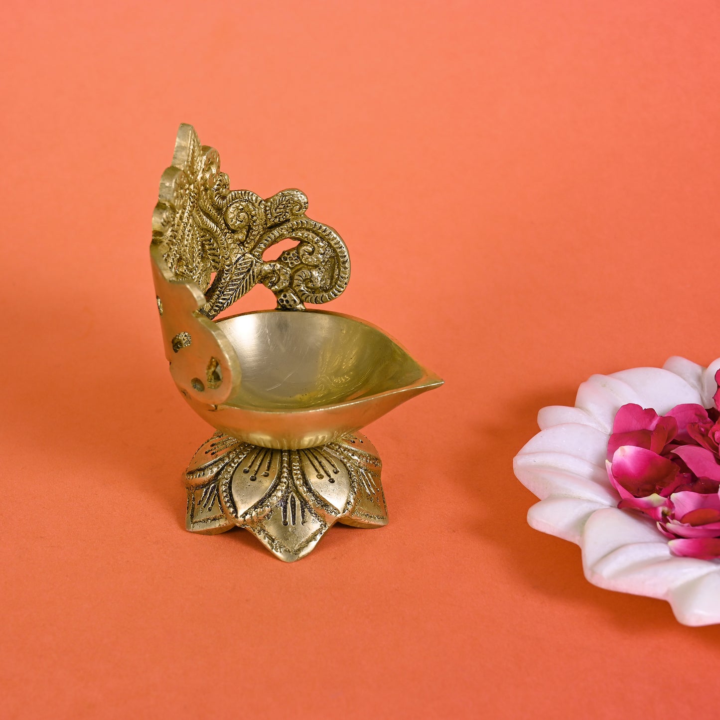 Small Brass Diya ( 5" )