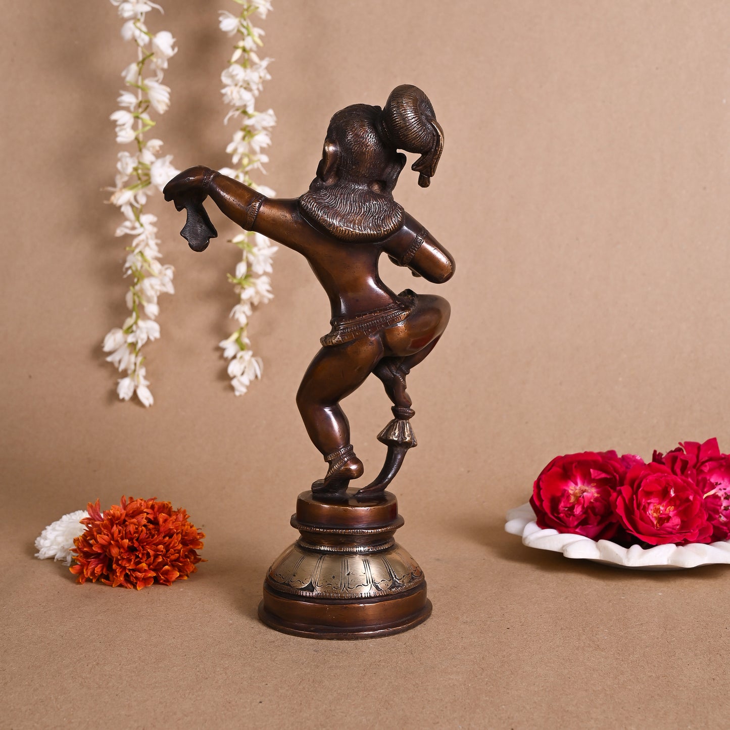 Brass Bala Krishna Dancing Idol (11")