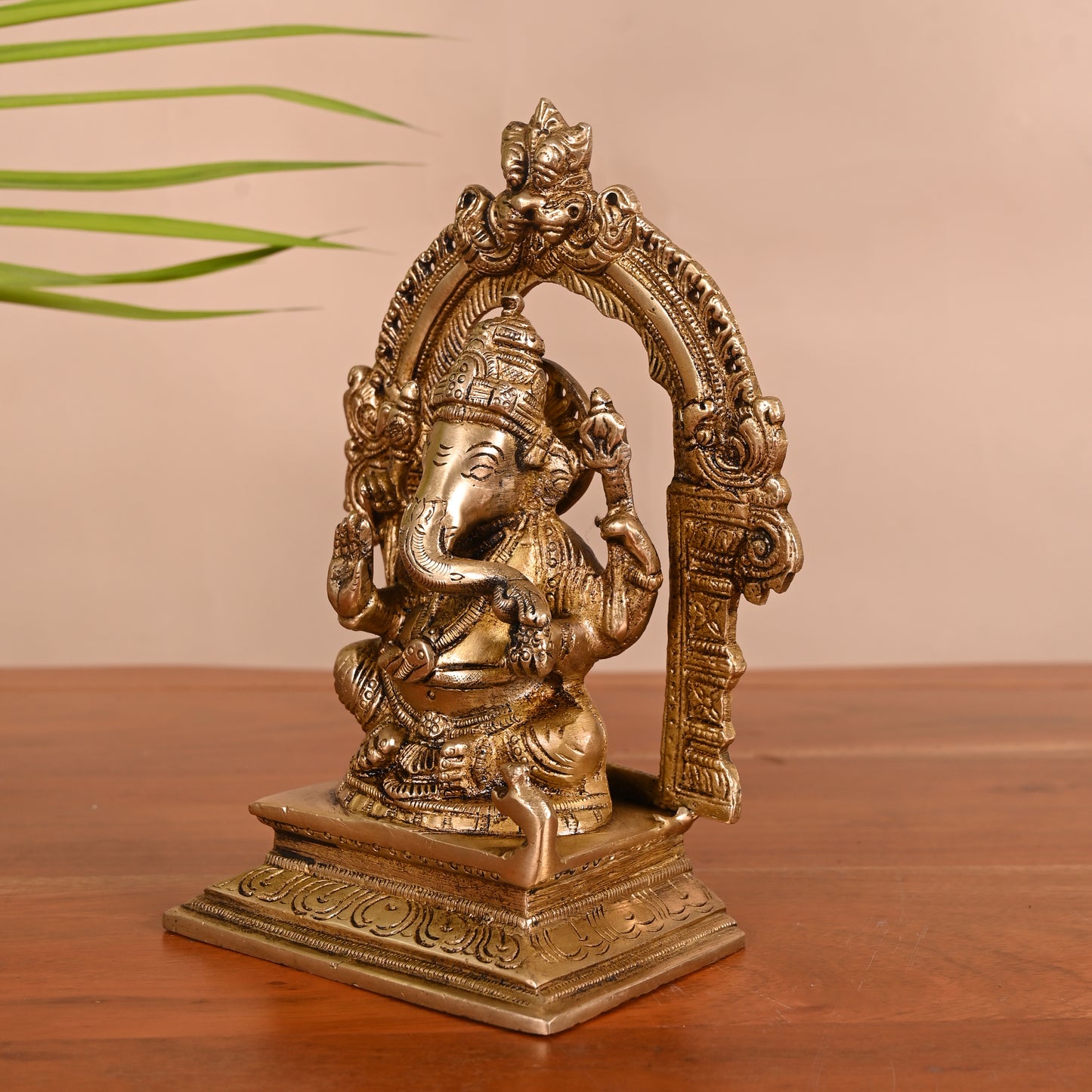Brass Ganapathi Vigraham (8")