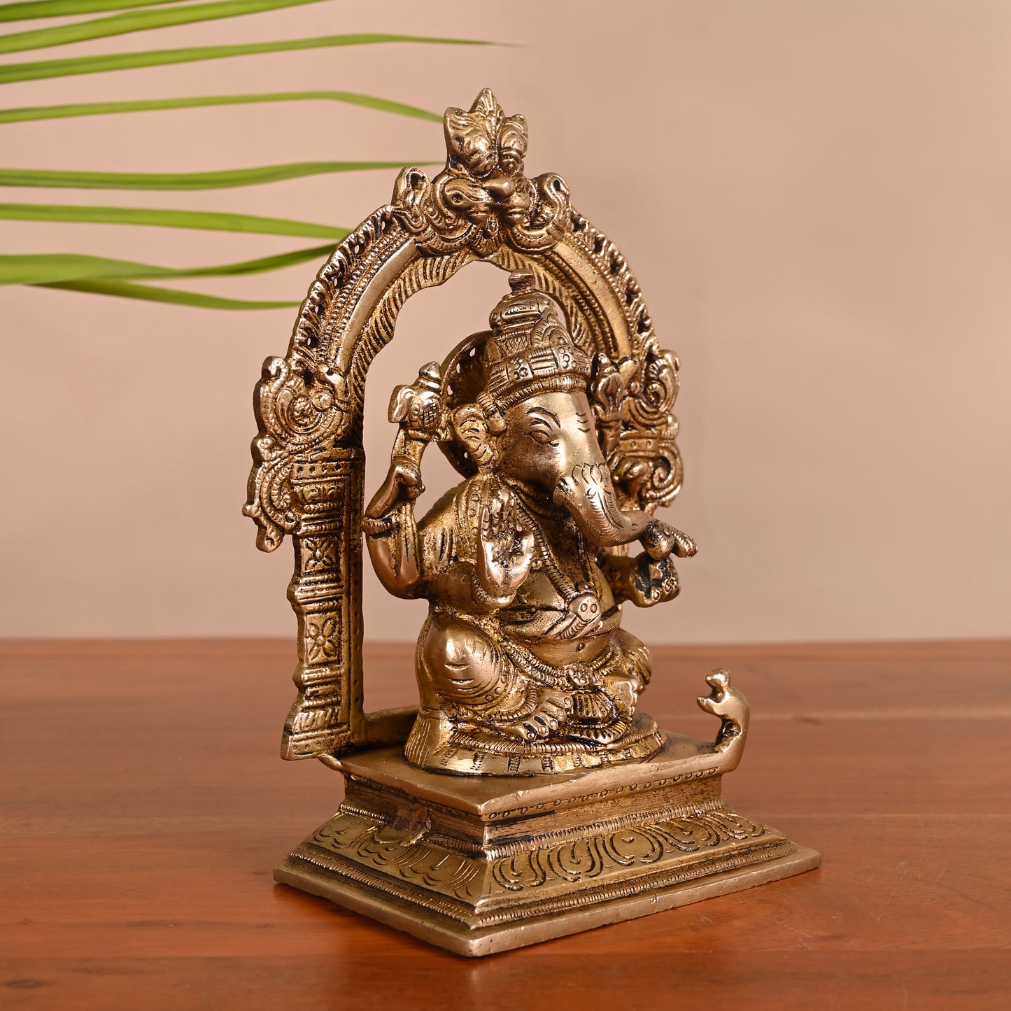 Brass Ganapathi Vigraham (8")