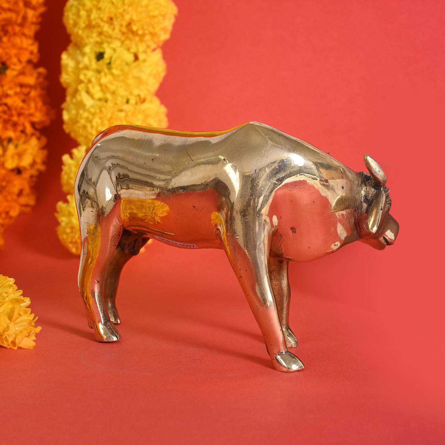 Brass Kamdhenu Cow (5")