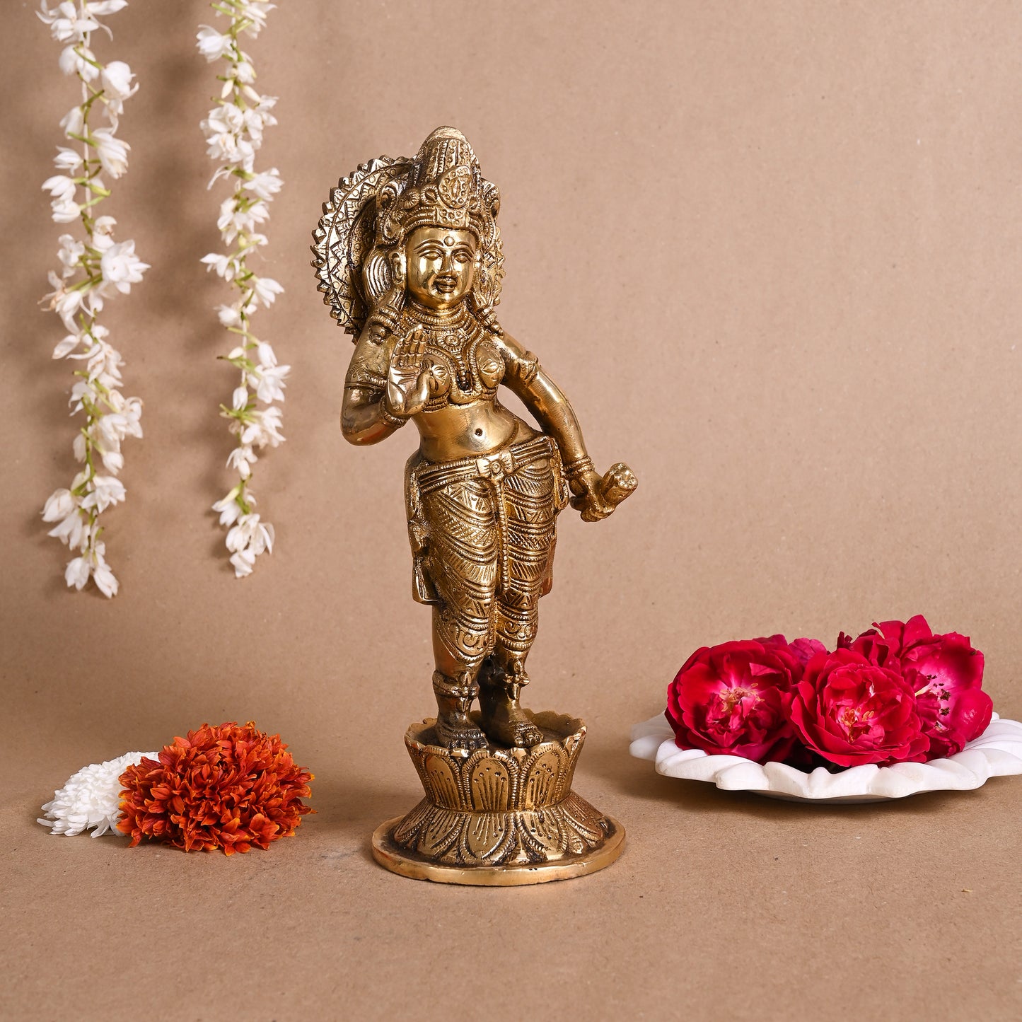 Brass Lakshmi Devi Idols ( 6" )
