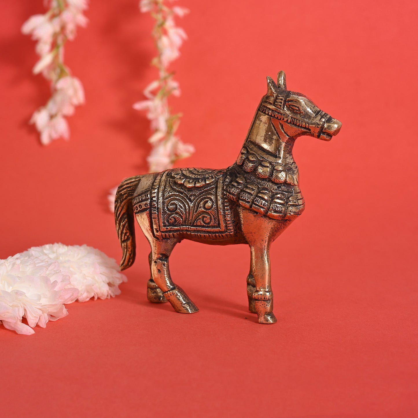 Brass Mini Decorative Horse ( 4" )