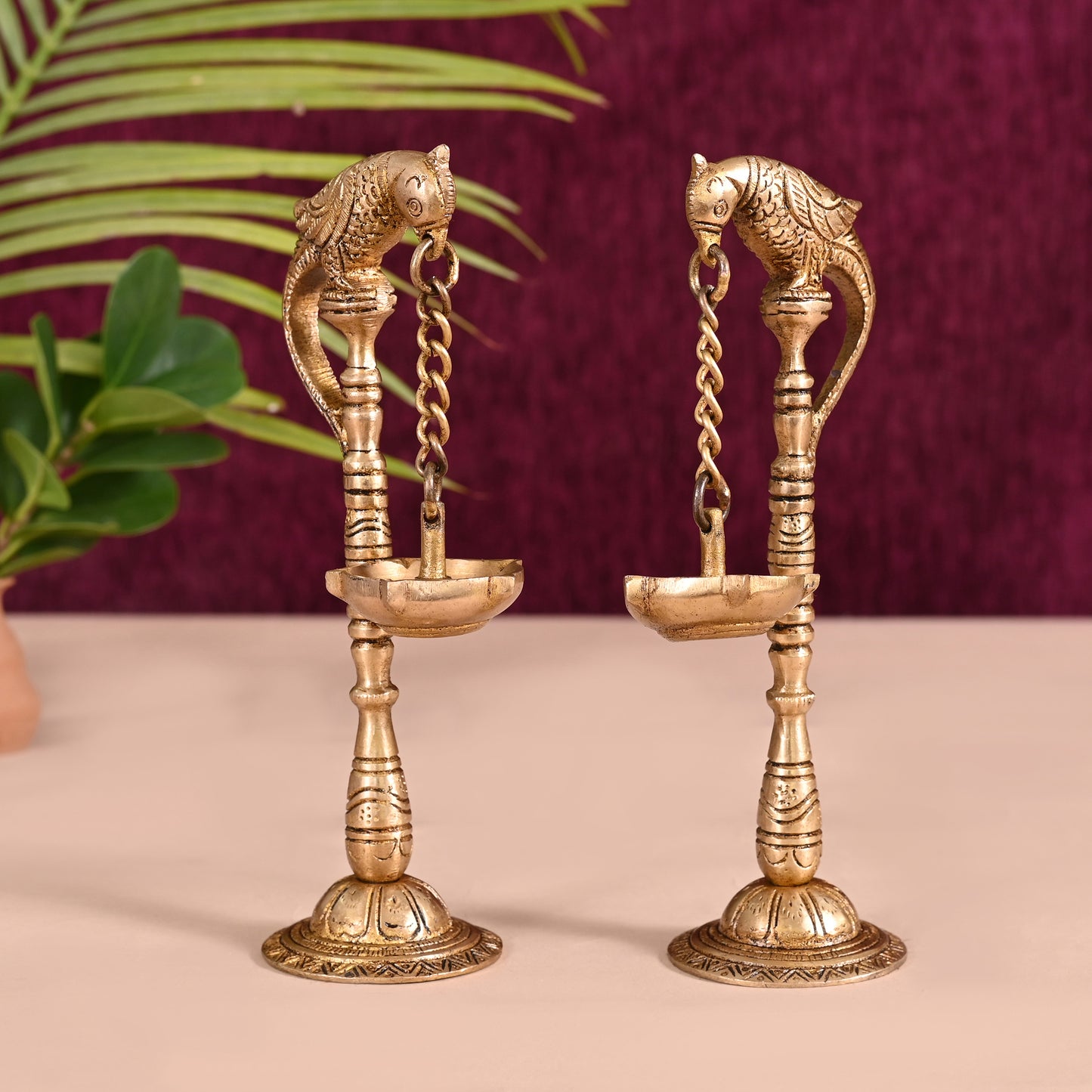 Braas Parrot Hanging Diyas S/2 (7.5")