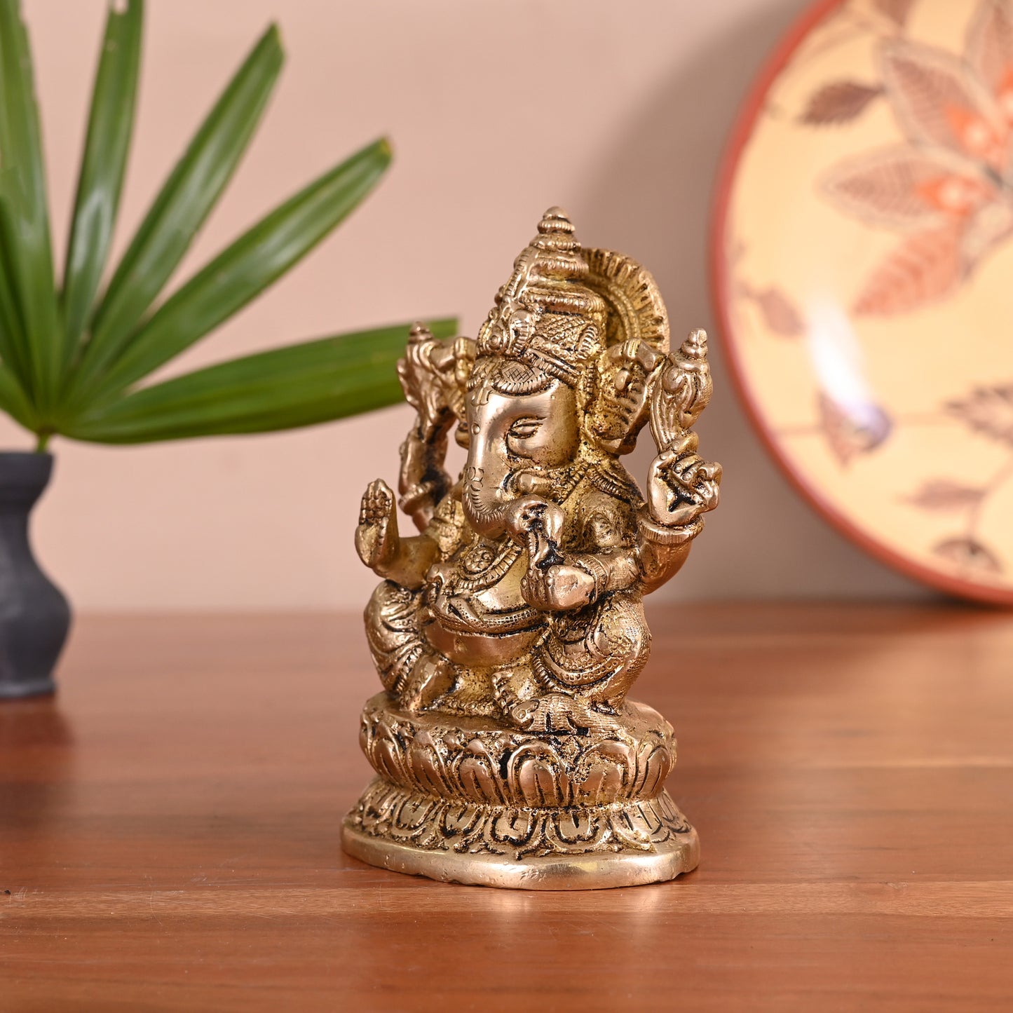 Brass Ganesha Statue (5.5")