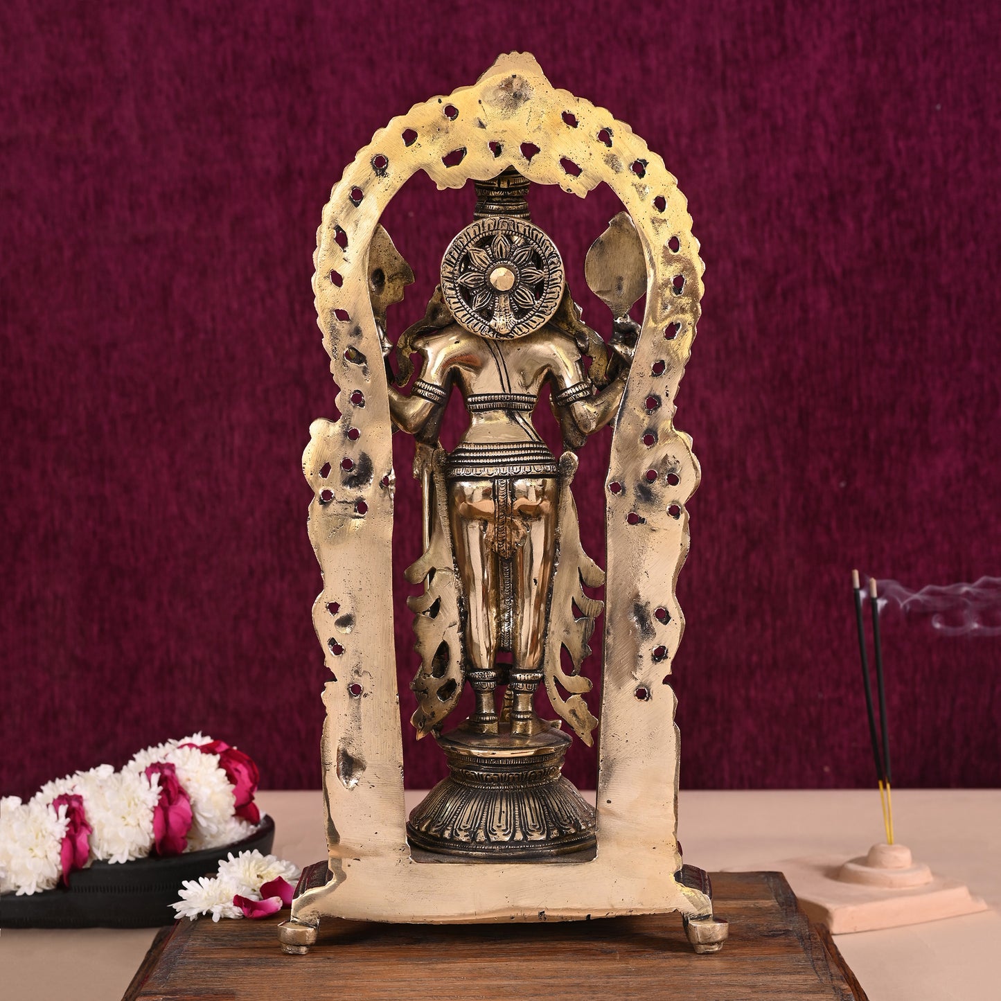 Handmade Brass Vishnu Idol ( 15" )