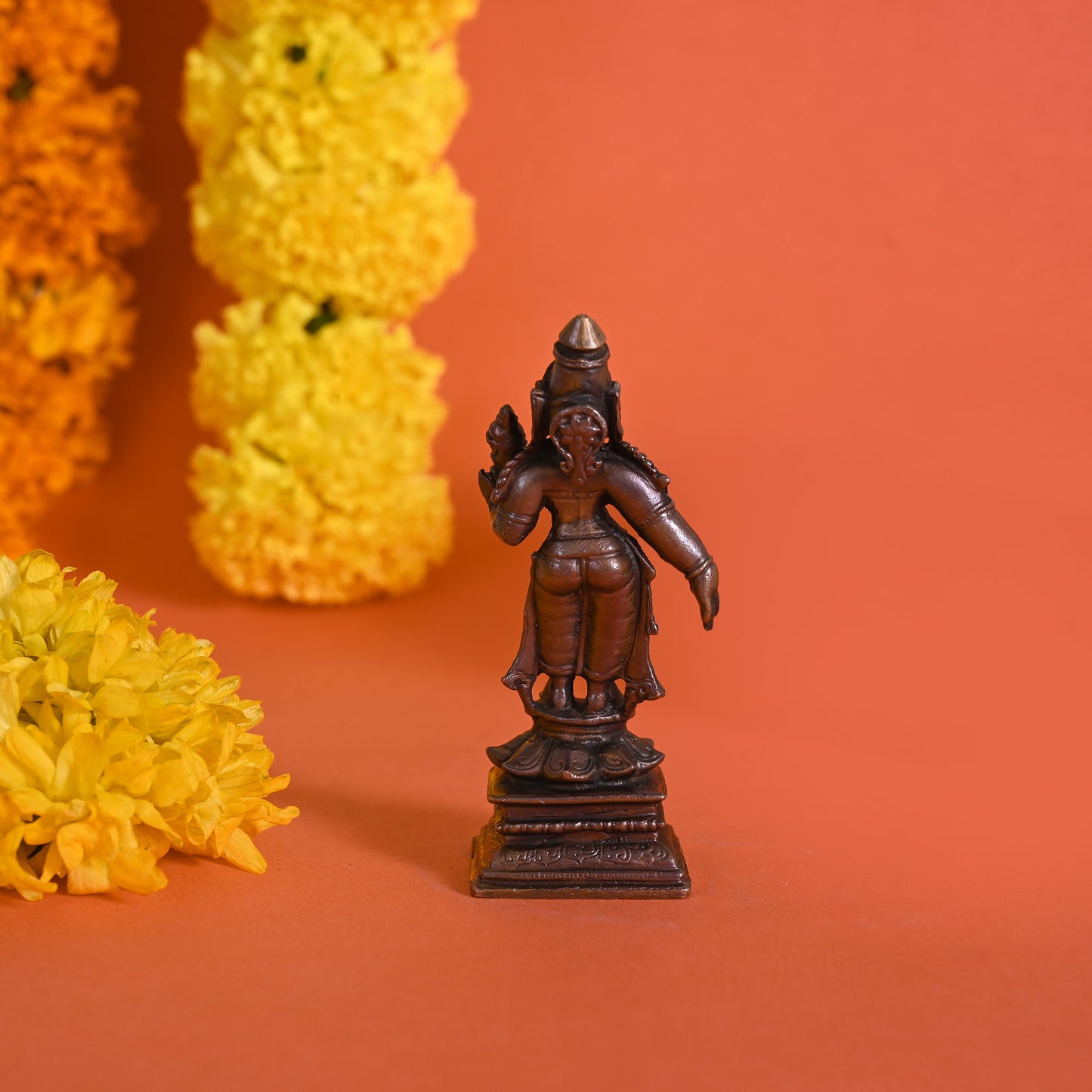 Copper Standing Parvati (3.5" )
