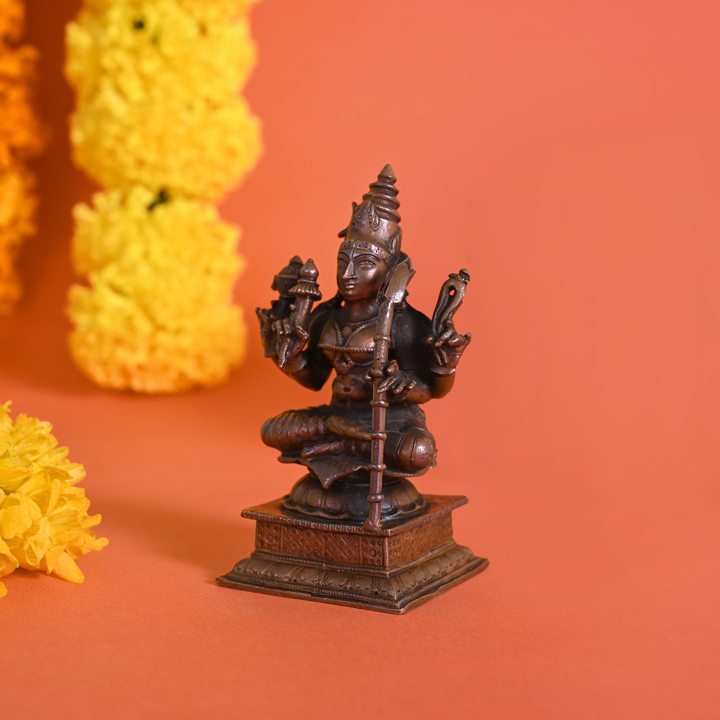 Copper Rajeshwari/Durga ( 4" )