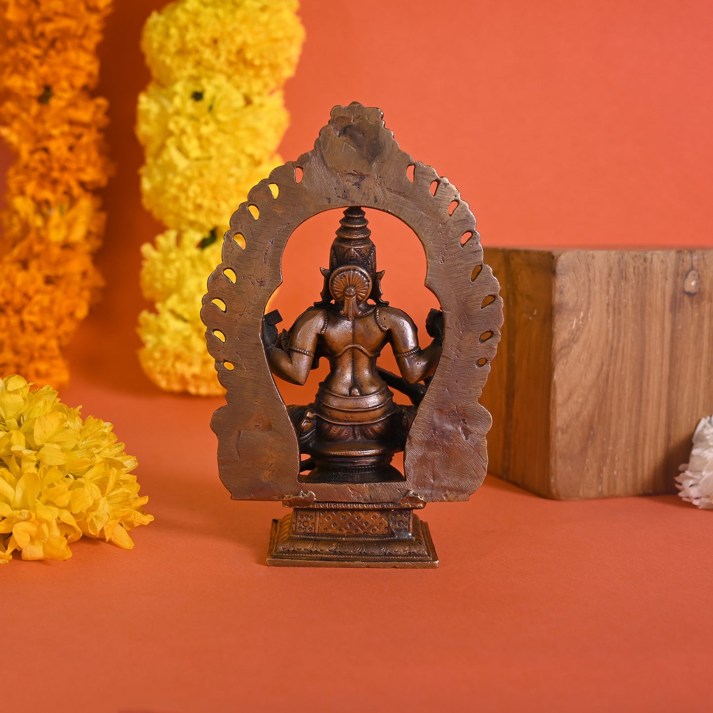 Copper Godess Saraswati Idol ( 5.5" )
