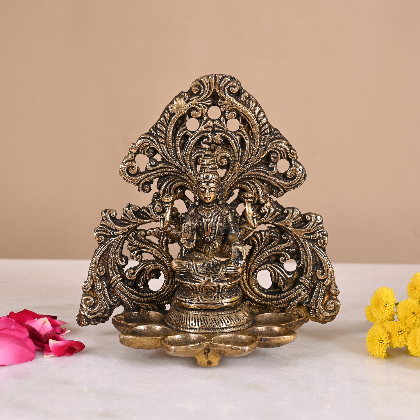 Brass Decorative Diya (6" )