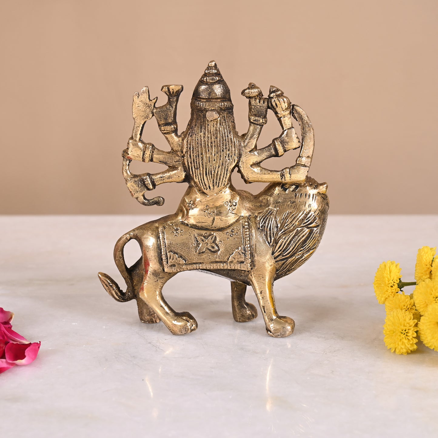 Brass Durga Idol (5" )