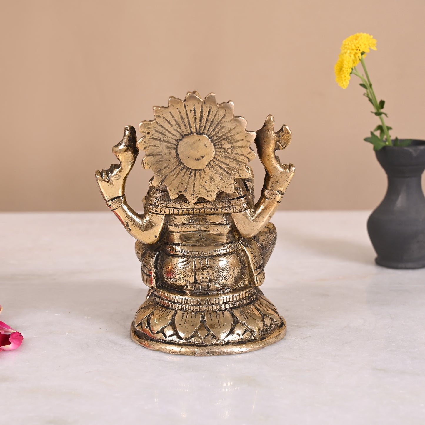 Brass Ganesha Statue (4")