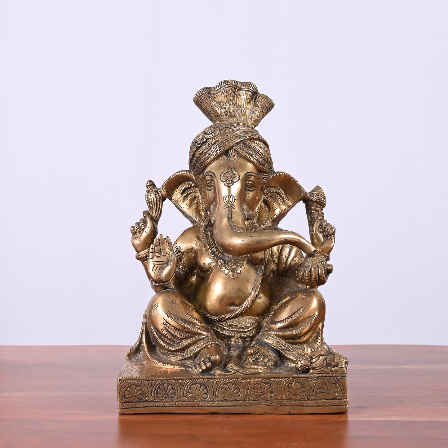 Unique Ganpati Idol with Turban (12")