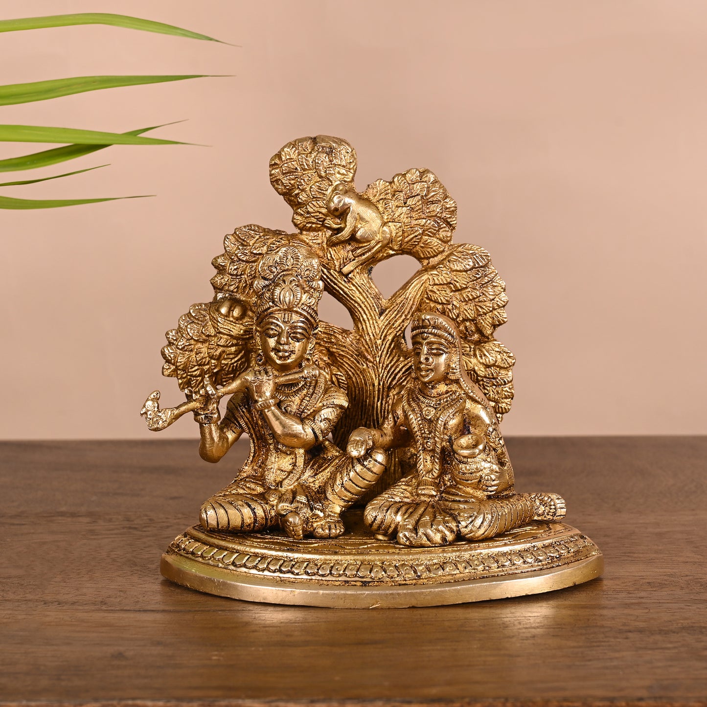 Brass Radha Krishna Murti (5.5")
