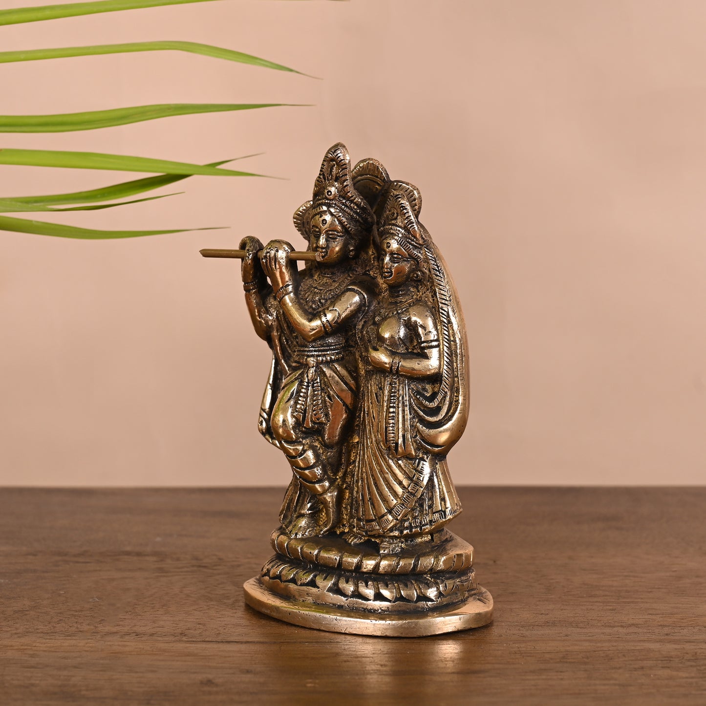 Brass Radha Krishna Idol ( 5.5" )