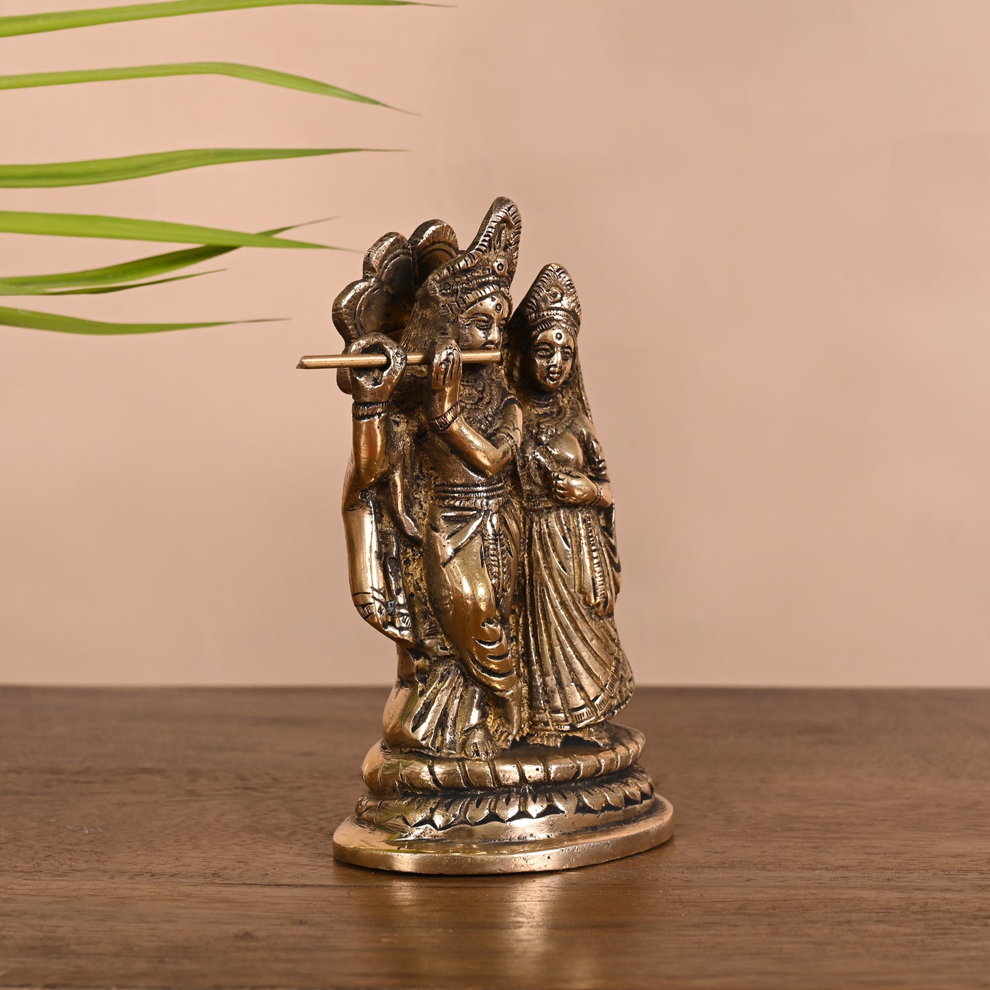 Brass Radha Krishna Idol ( 5.5" )