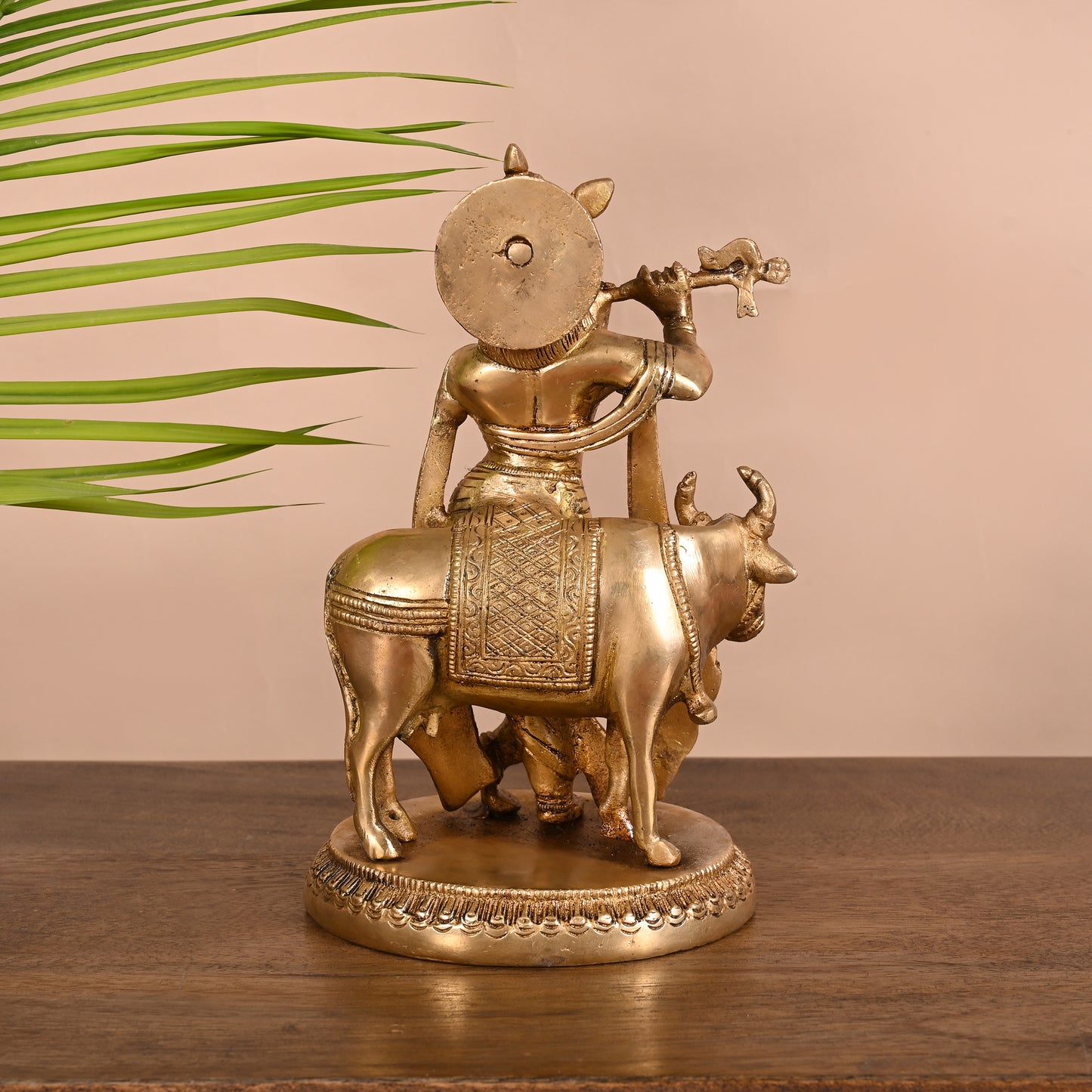Handmade Brass Krishna Idol ( 8.5" )
