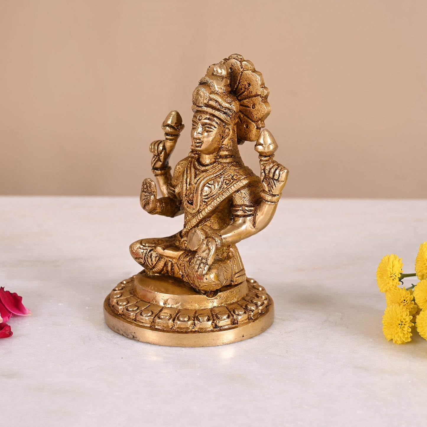 Brass Lakshmi Statue (5")