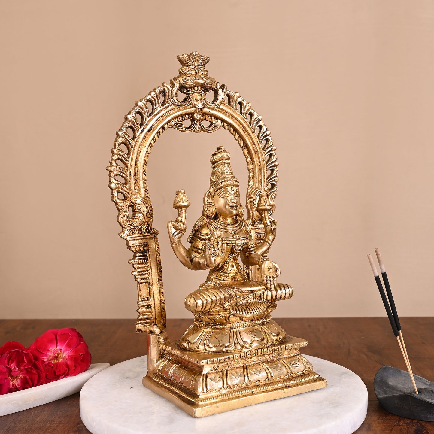 Lakshmi Narasimha Brass Idol (7")