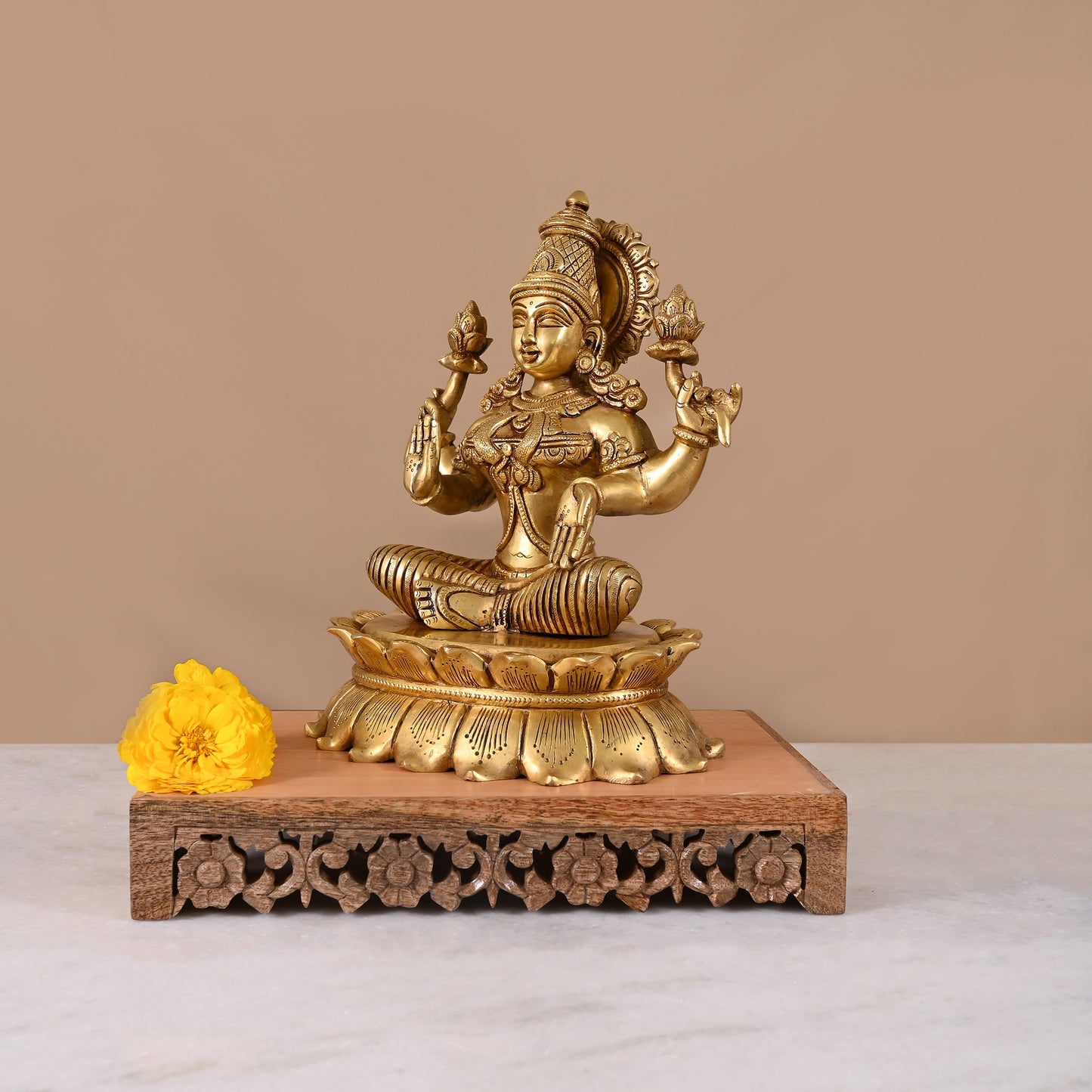 Lakshmi Idol Brass (11.5")
