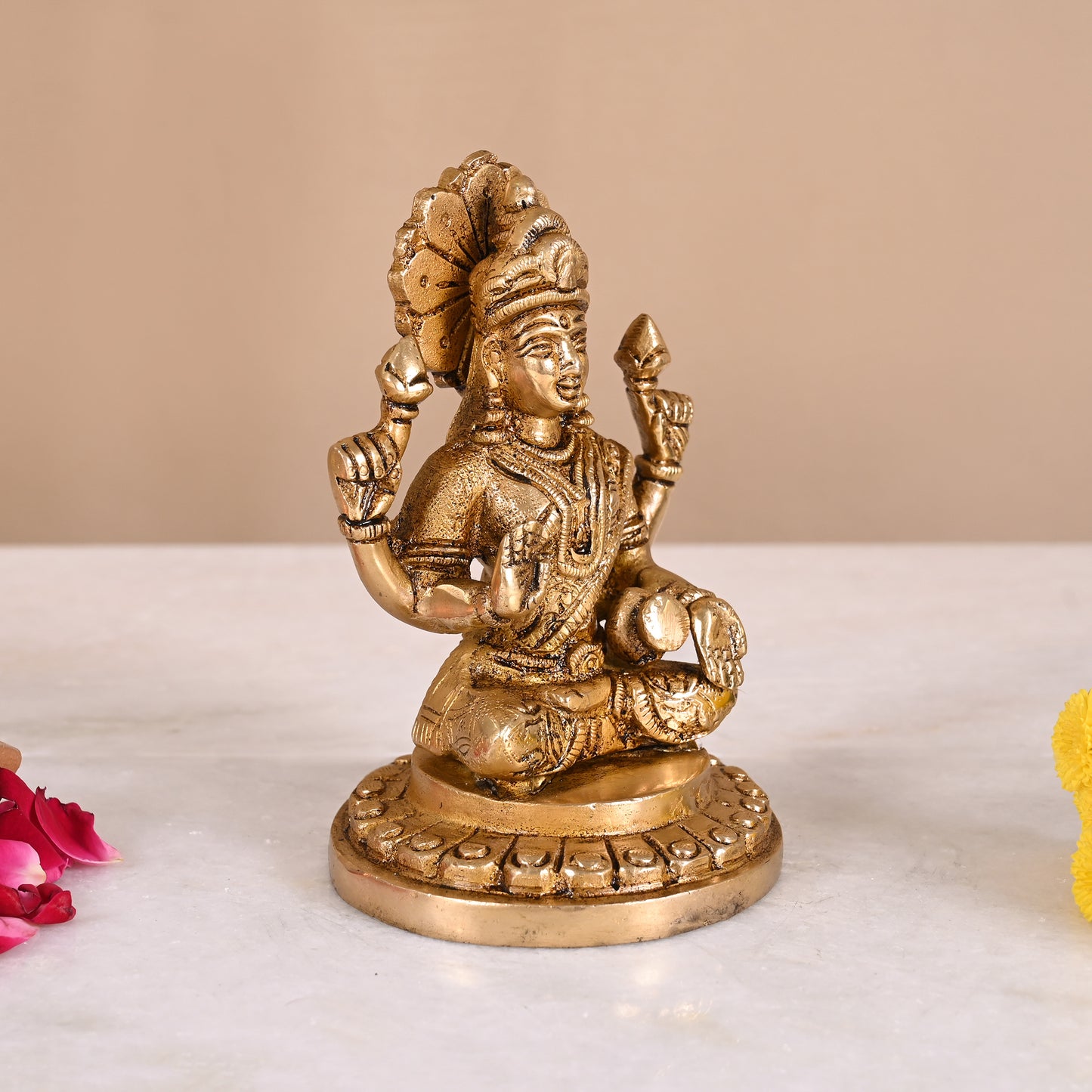 Brass Lakshmi Statue (5")