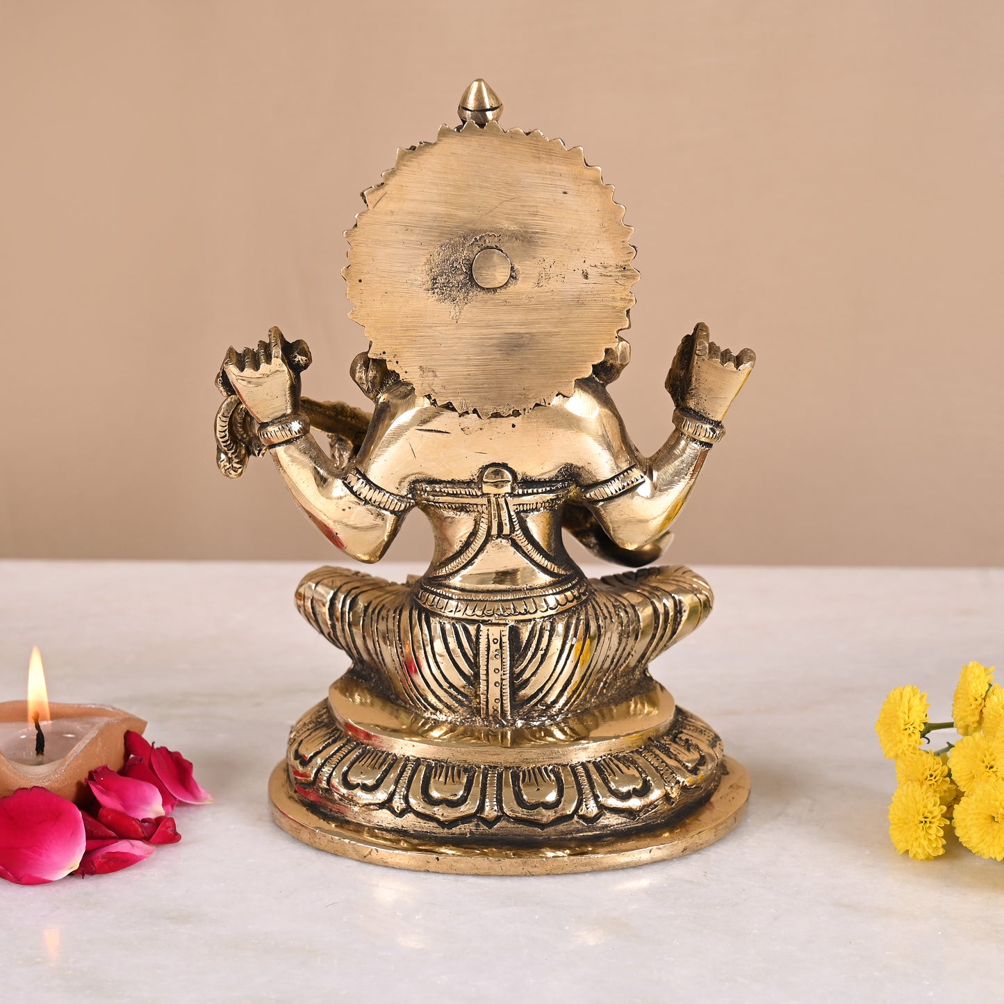 Brass Saraswati Idol (7.5")