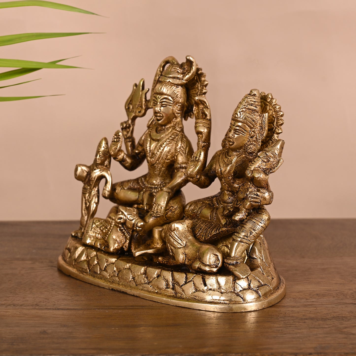 Brass Shiv Parivar Murti (5.5" )