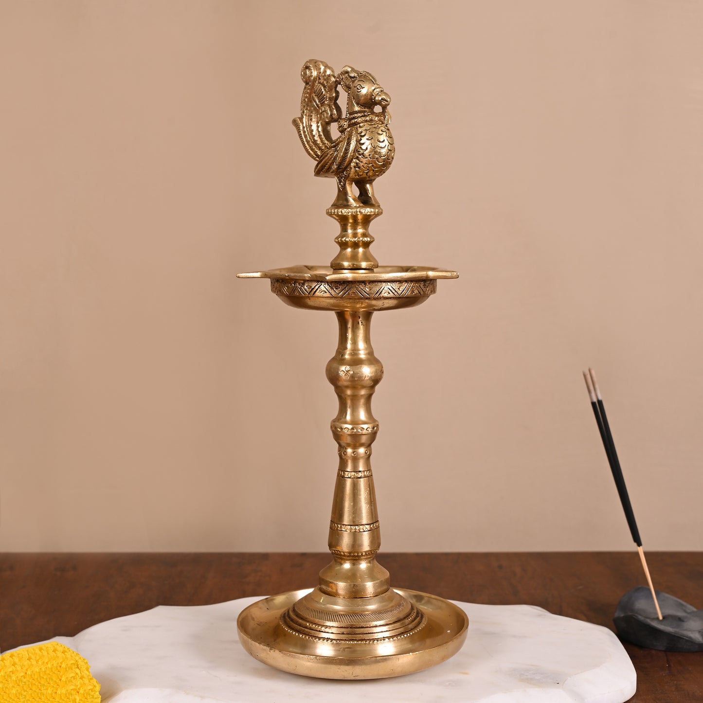 Brass Standing Lamp ( 12" )