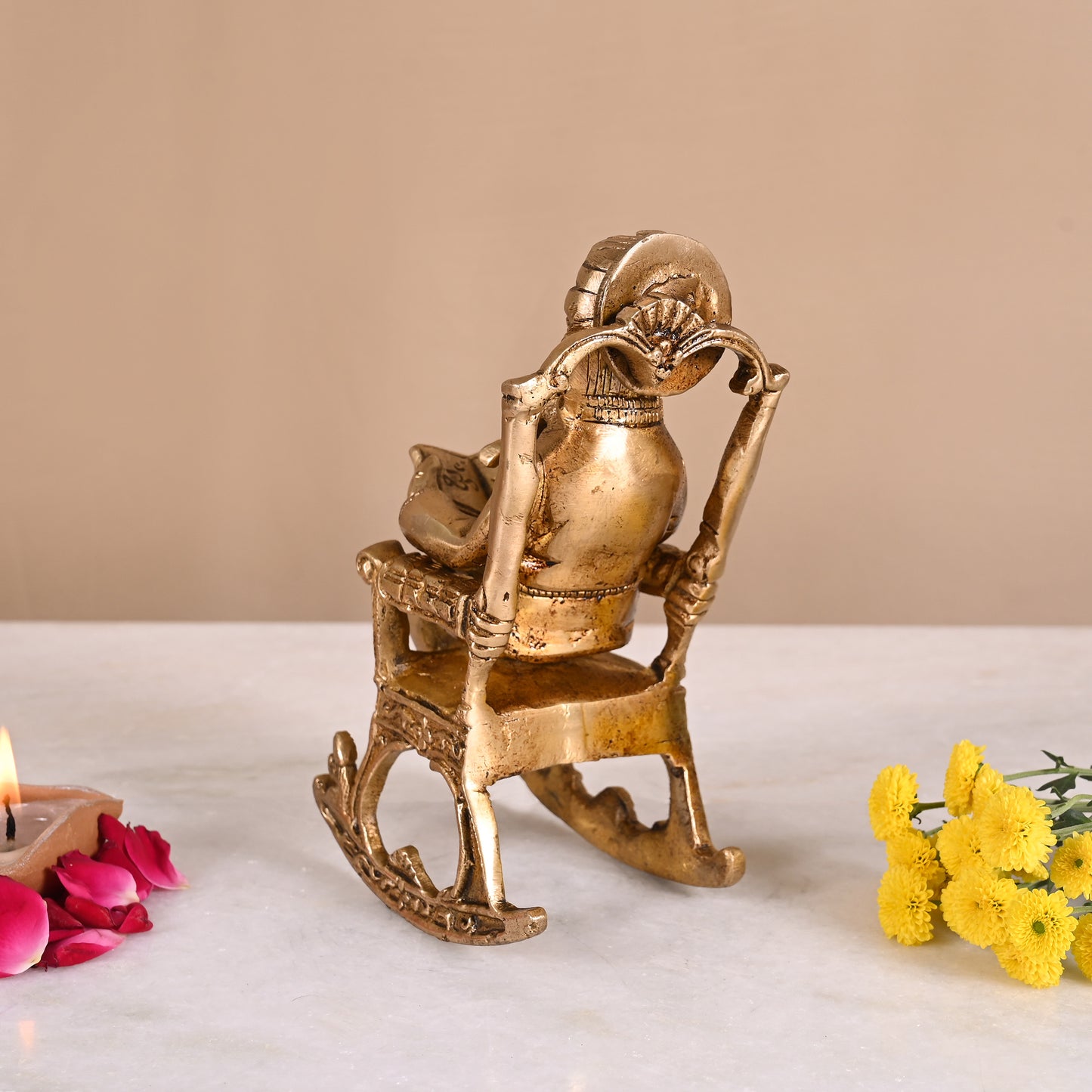 Brass Unique Ganesh Idol ( 7" )