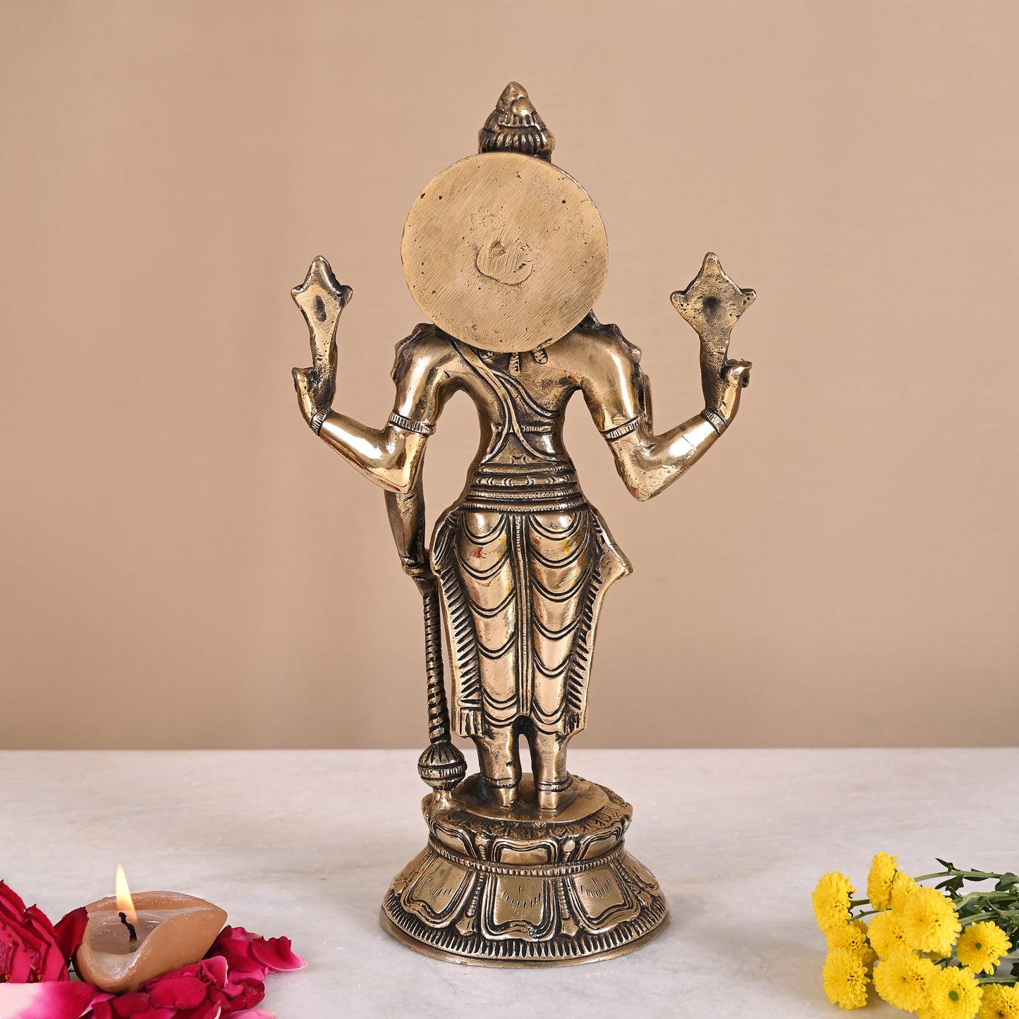 Brass Vishnu Idol ( 12" )