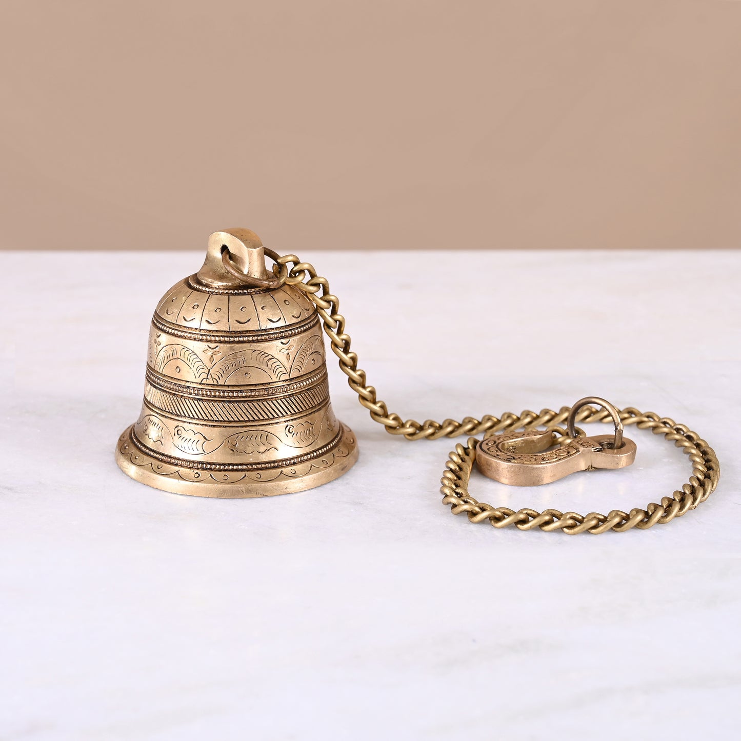 Brass Hanging Pooja Bell ( 7" )