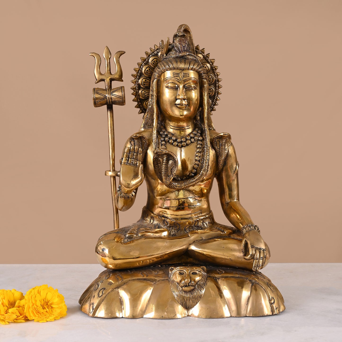 Brass Big Shiv Murti (17")
