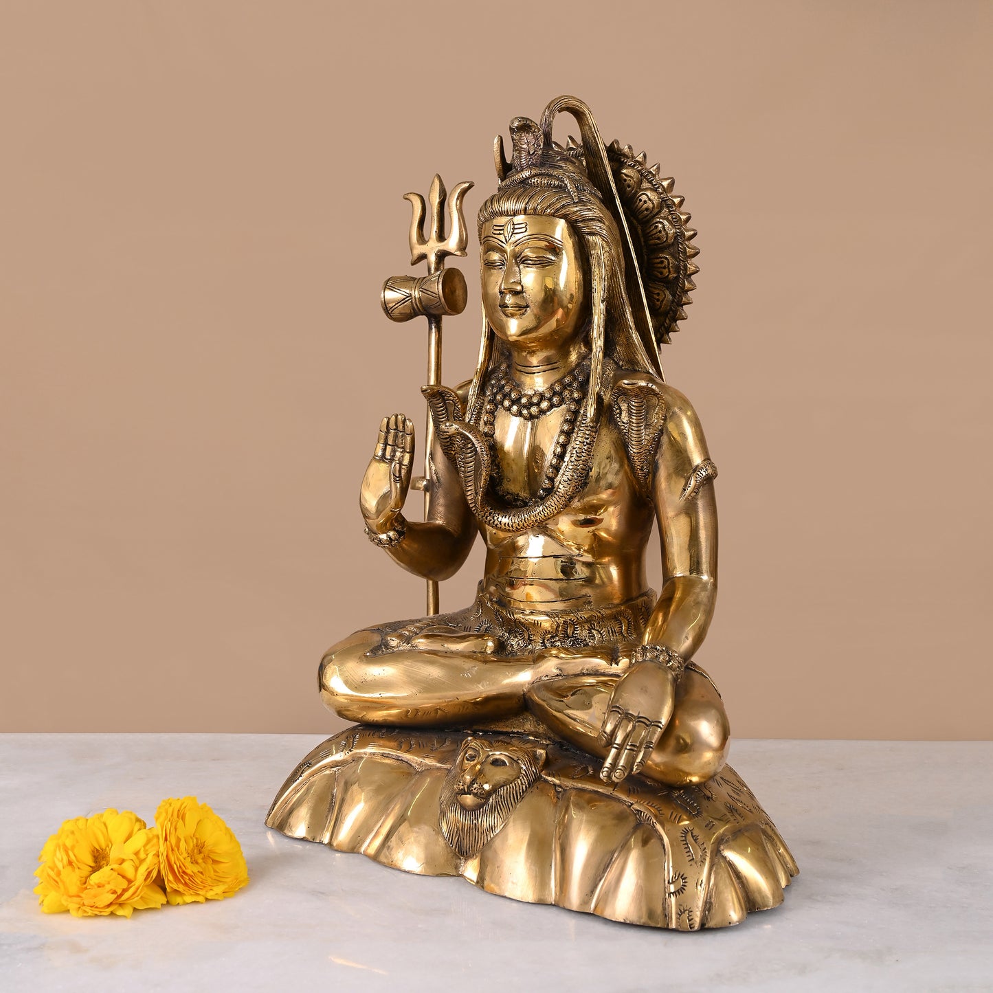 Brass Big Shiv Murti (17")