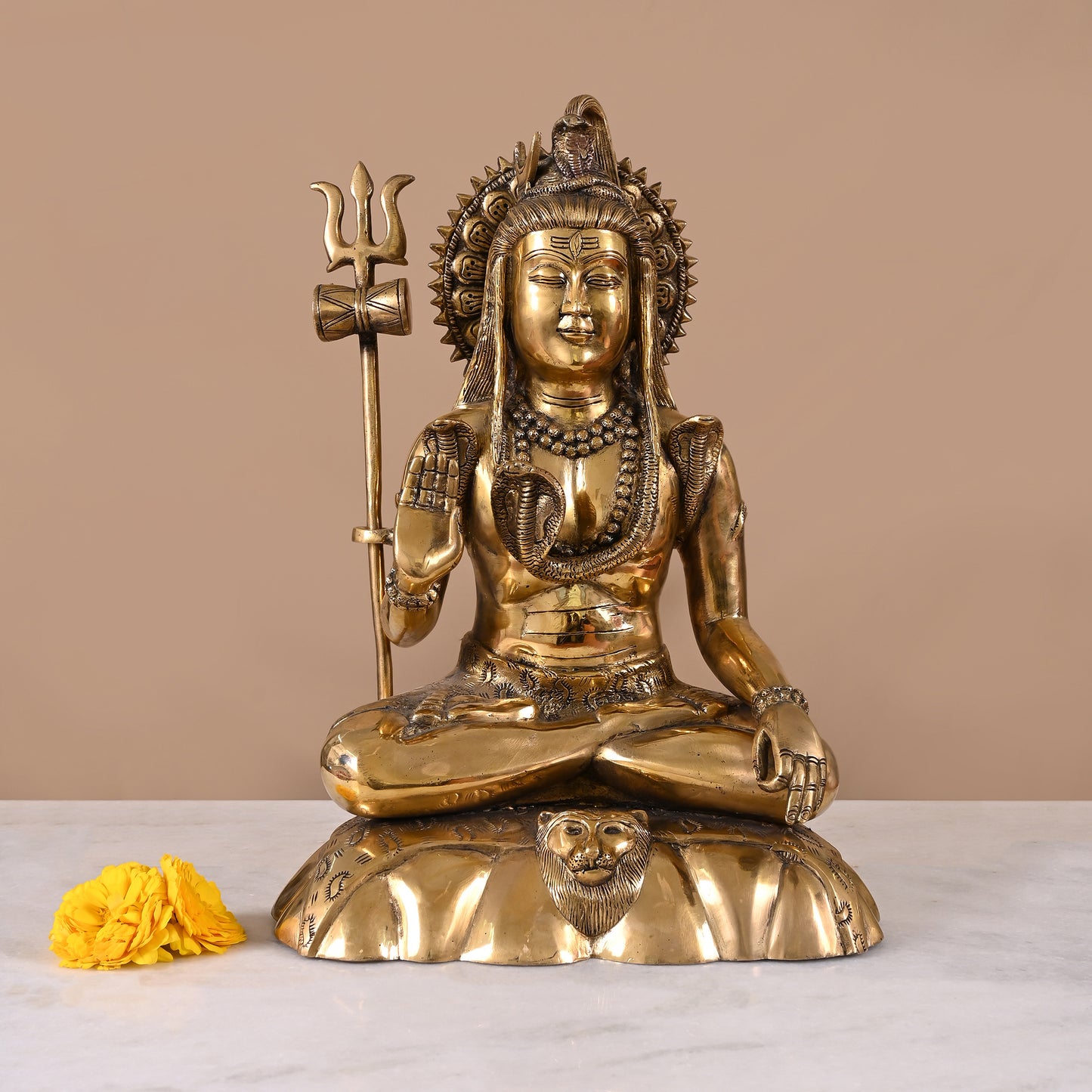 Brass Big Shiv Murti (17")